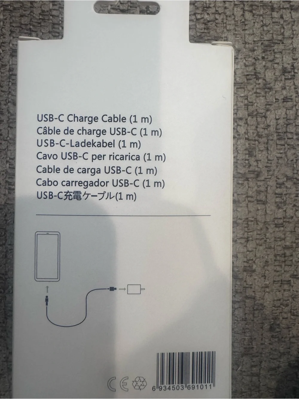 USB-C Charge Cable 2-Pack (1m)